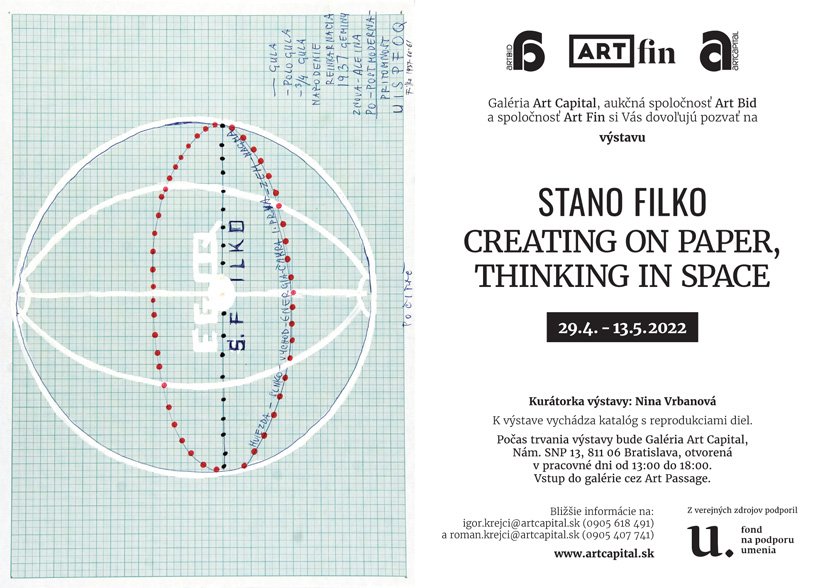STANO FILKO: Creating On Paper, Thinking In Space